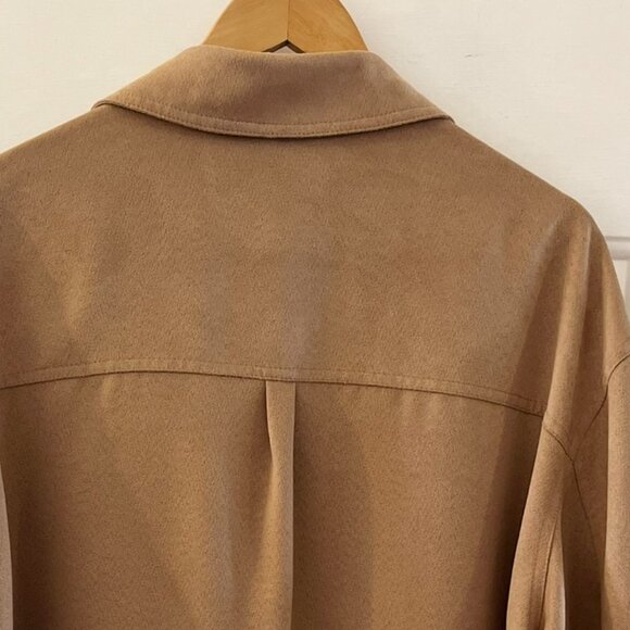 MacMore Private Collection Canada Men's Classic Tan Faux Suede Jacket Sz Lr - Picture 6 of 9